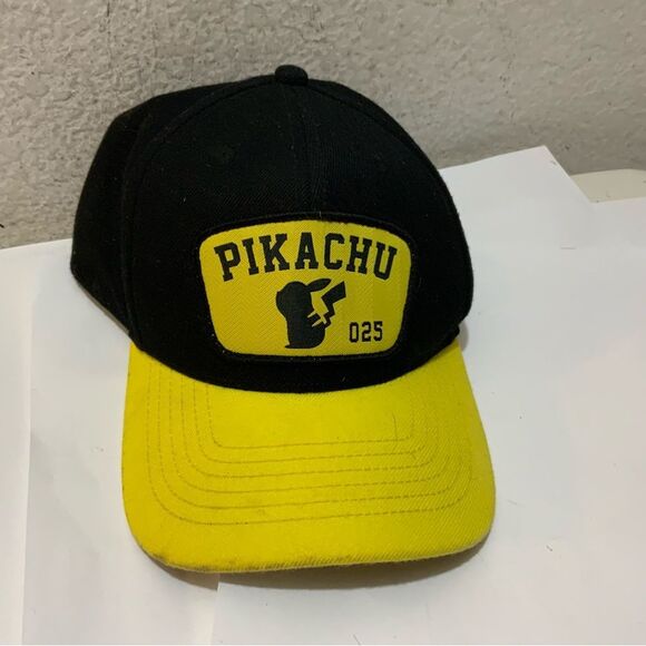 Pokemon Pikachu  Yellow Black  Men's Hat Cap Snapback Adjustable - Picture 2 of 4